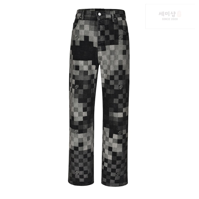 Louis Vuitton 루이비통 25SS 다미에 블랙 데님 팬츠 의류 1번 이미지