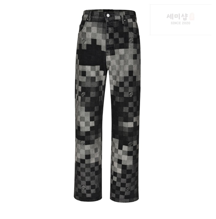 Louis Vuitton 루이비통 25SS 다미에 블랙 데님 팬츠 의류 4번 이미지