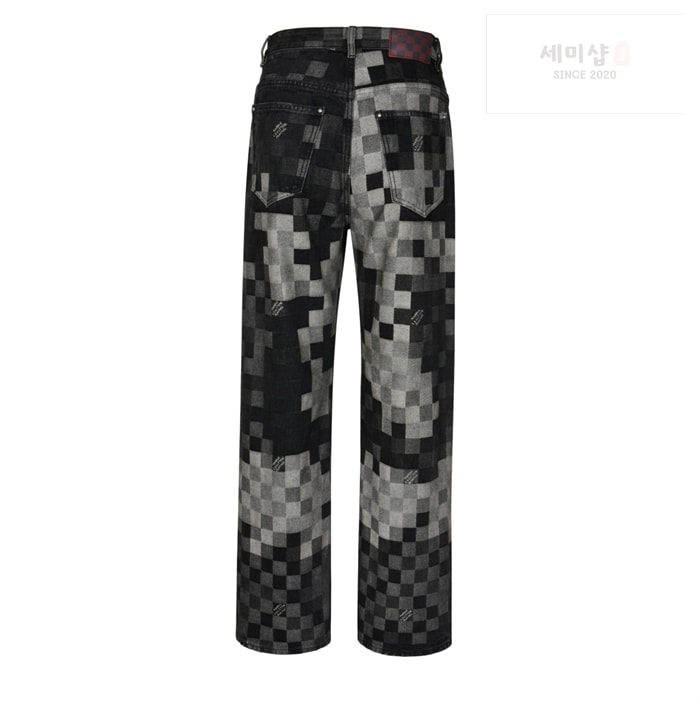 Louis Vuitton 루이비통 25SS 다미에 블랙 데님 팬츠 의류 5번 이미지