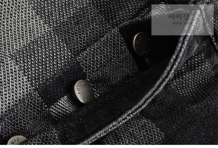 Louis Vuitton 루이비통 25SS 다미에 블랙 데님 팬츠 의류 14번 이미지