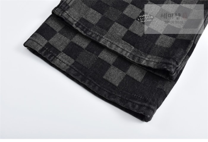 Louis Vuitton 루이비통 25SS 다미에 블랙 데님 팬츠 의류 7번 이미지
