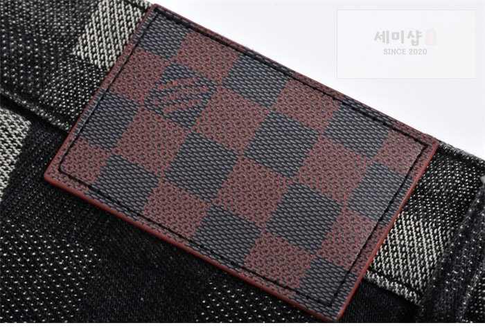 Louis Vuitton 루이비통 25SS 다미에 블랙 데님 팬츠 의류 8번 이미지