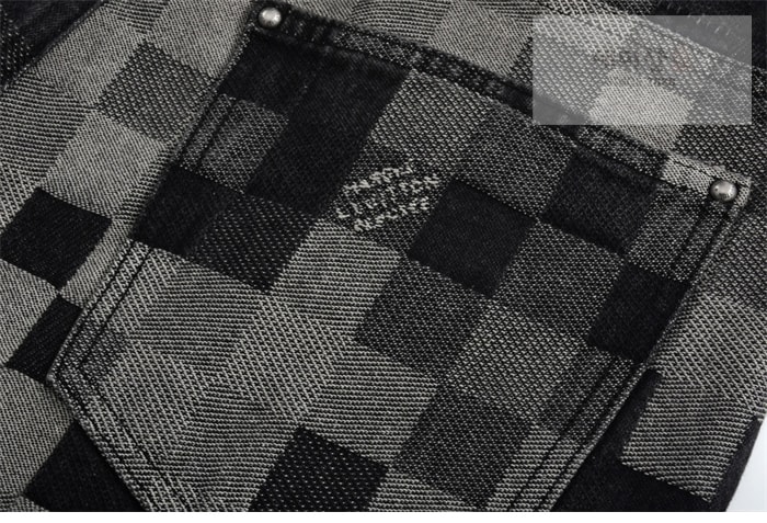 Louis Vuitton 루이비통 25SS 다미에 블랙 데님 팬츠 의류 9번 이미지
