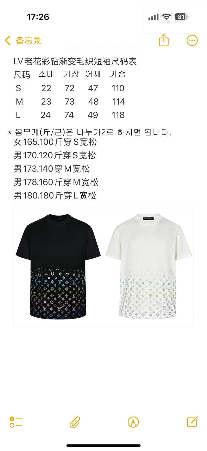Louis Vuitton 루이비통 25SS 모노그램 그라디언트 반팔 티셔츠 의류 1번 이미지
