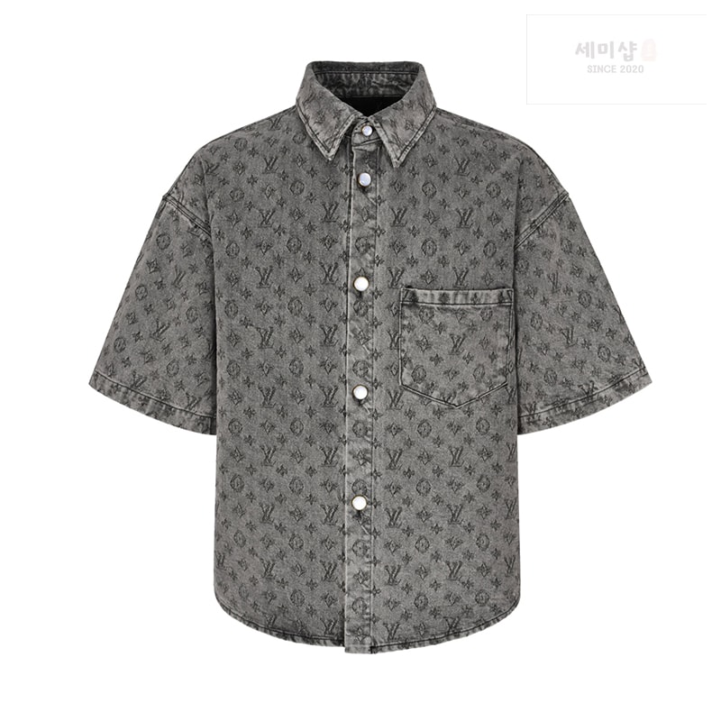 Louis Vuitton 루이비통 25SS 모노그램 데님 반팔 셔츠 의류 1번 이미지