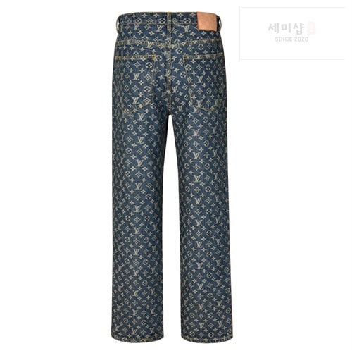 Louis Vuitton 루이비통 25SS 모노그램 데님 테일러드 팬츠 의류 14번 이미지