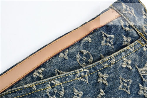 Louis Vuitton 루이비통 25SS 모노그램 데님 테일러드 팬츠 의류 5번 이미지