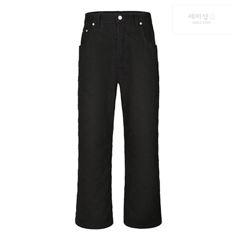 Louis Vuitton 루이비통 25SS 엠보싱 데님 팬츠 의류 2번 이미지