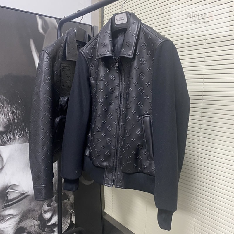 Louis Vuitton 루이비통 LVSE 엠보스드 모노그램 믹스 레더 블루종 의류 1번 이미지