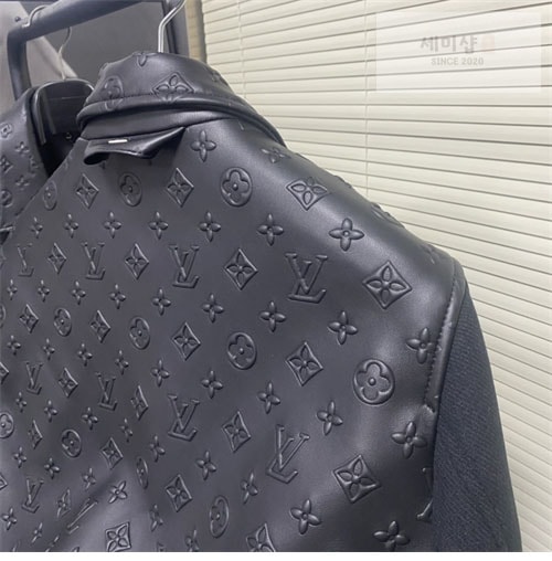 Louis Vuitton 루이비통 LVSE 엠보스드 모노그램 믹스 레더 블루종 의류 4번 이미지