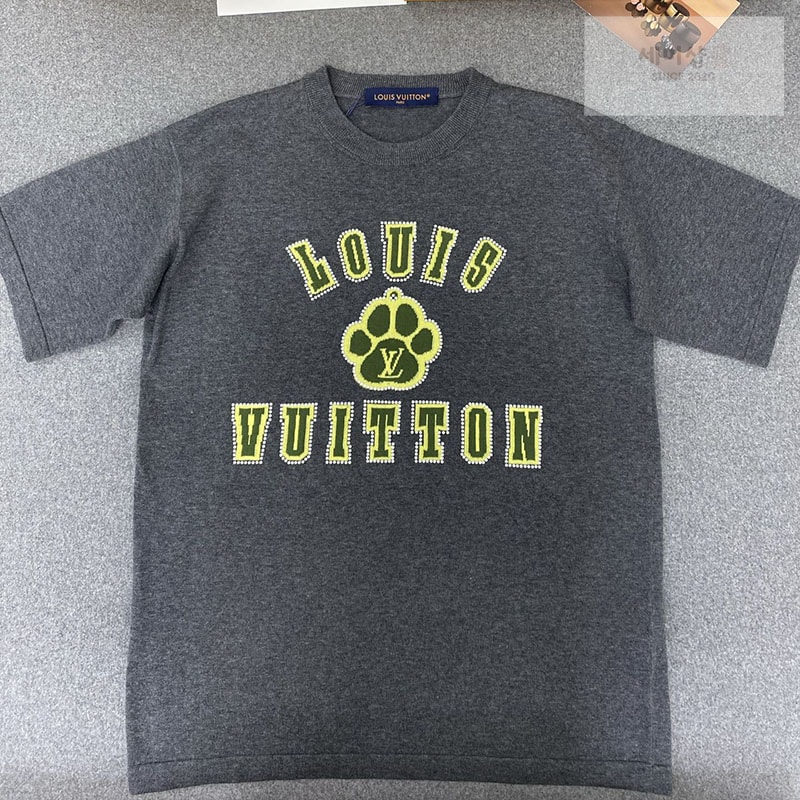 Louis Vuitton 루이비통 LV 도그 포 인따르시아 코튼 크루넥 반팔 의류 1번 이미지