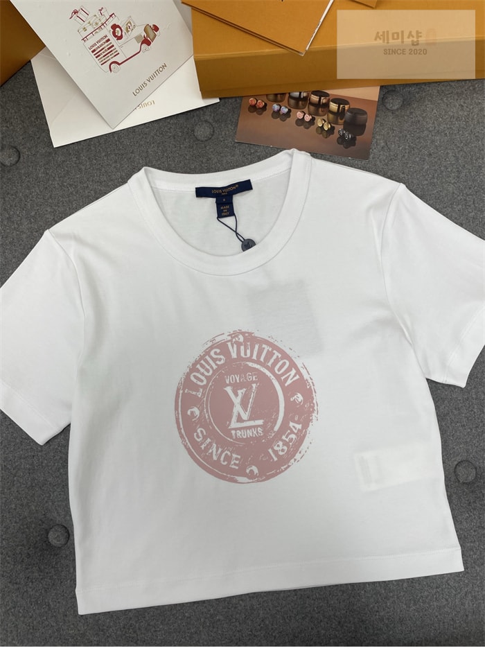 Louis Vuitton 루이비통 LV 스템프 크롭 탑 의류 6번 이미지