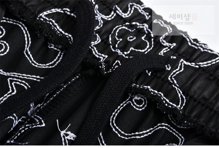 Louis Vuitton 루이비통 LV 아라베스크 모노그램 프린트 슬리브드 실크 반바지 의류 11번 이미지