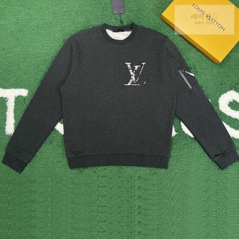 Louis Vuitton 루이비통 LV Ice 로고 콤팩트 코튼 크루넥 스웨터 의류 1번 이미지