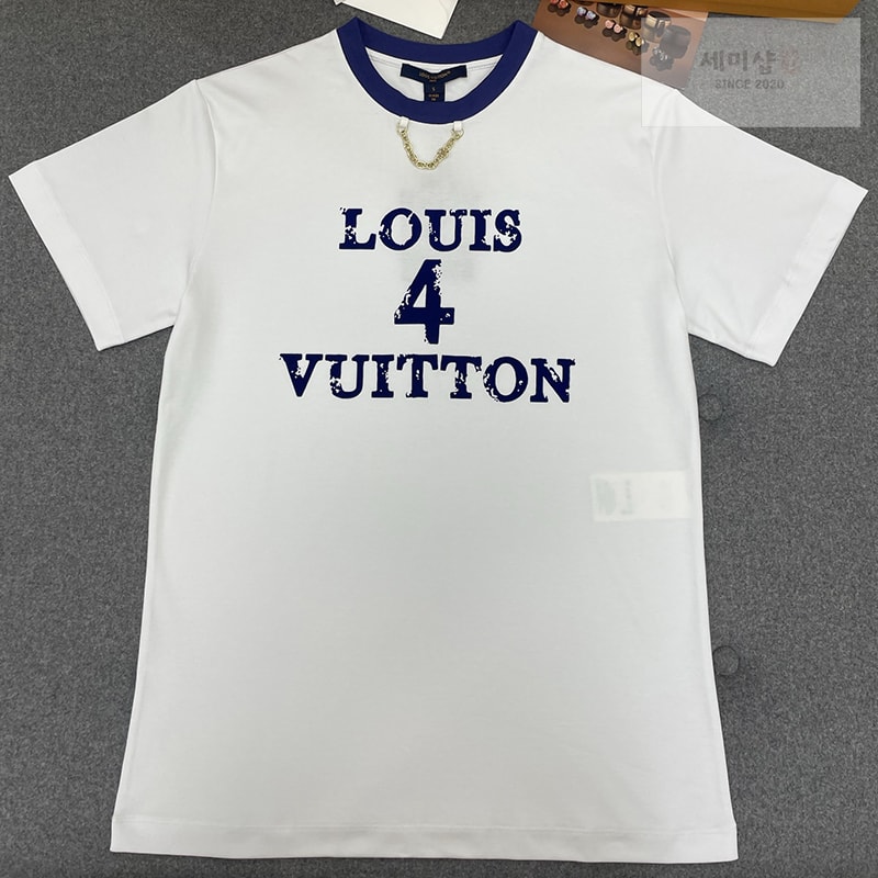 Louis Vuitton 루이비통 Louis 4 Vuitton 크루넥 체인 반팔 티셔츠 의류 21번 이미지