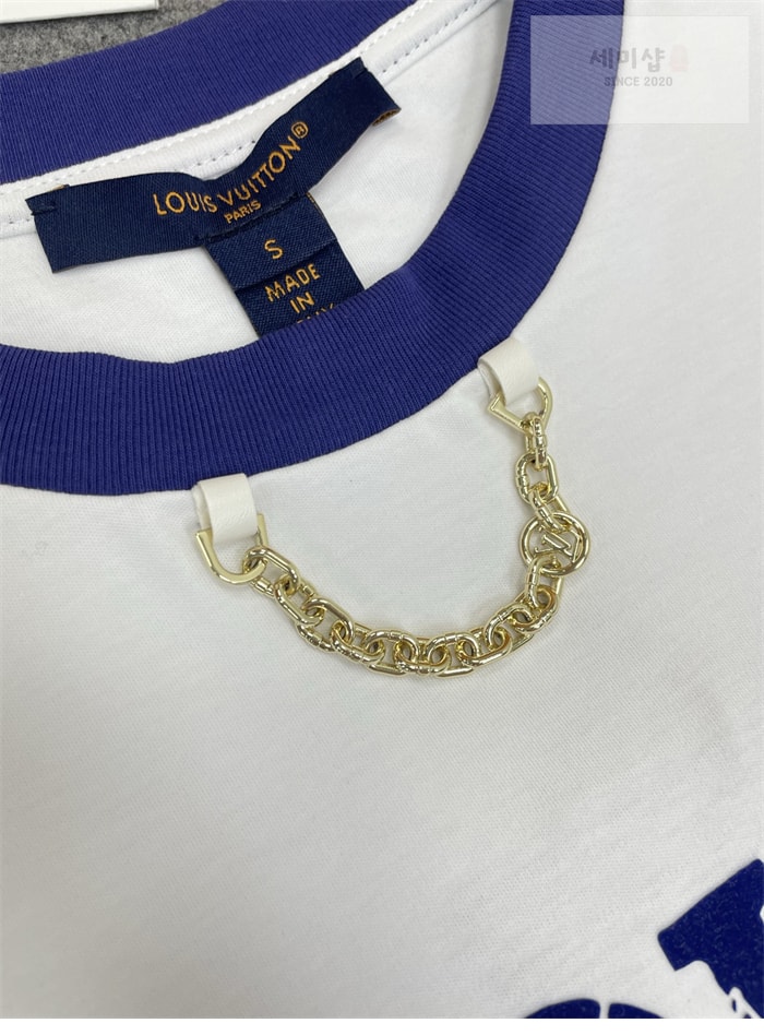 Louis Vuitton 루이비통 Louis 4 Vuitton 크루넥 체인 반팔 티셔츠 의류 19번 이미지