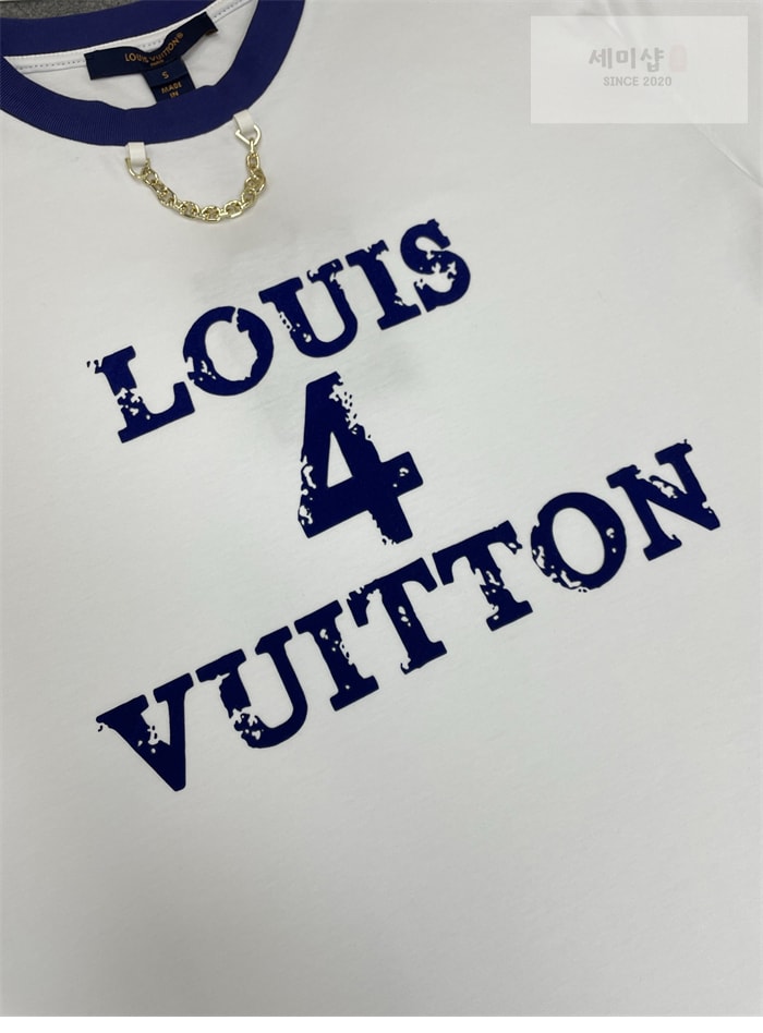 Louis Vuitton 루이비통 Louis 4 Vuitton 크루넥 체인 반팔 티셔츠 의류 14번 이미지