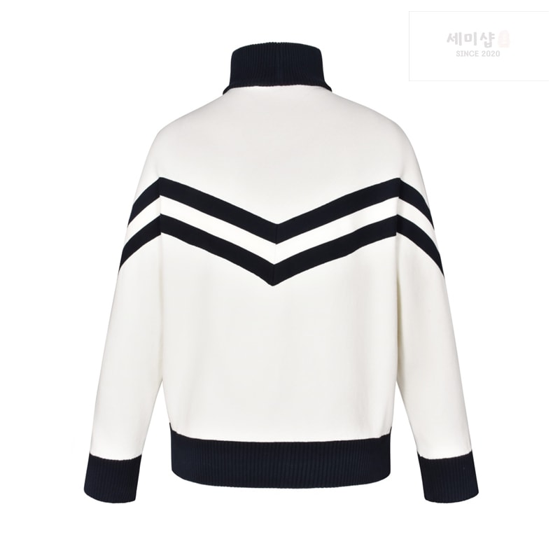 Louis Vuitton 루이비통 MLVD 니티드 코튼 세일러 블루종 화이트 의류 4번 이미지