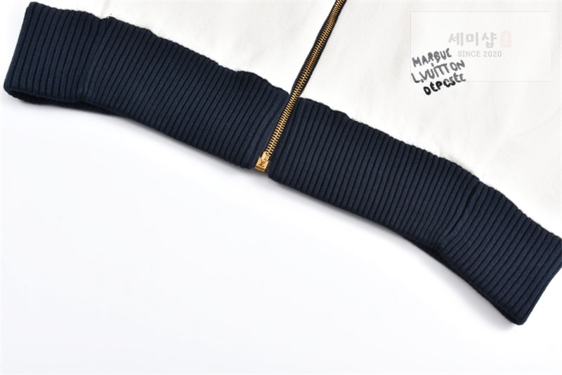 Louis Vuitton 루이비통 MLVD 니티드 코튼 세일러 블루종 화이트 의류 7번 이미지