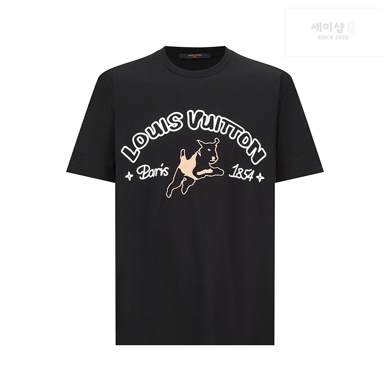 Louis Vuitton 루이비통 MLVD 다미에 자카드 숏 슬리브드 코튼 셔츠 의류 1번 이미지