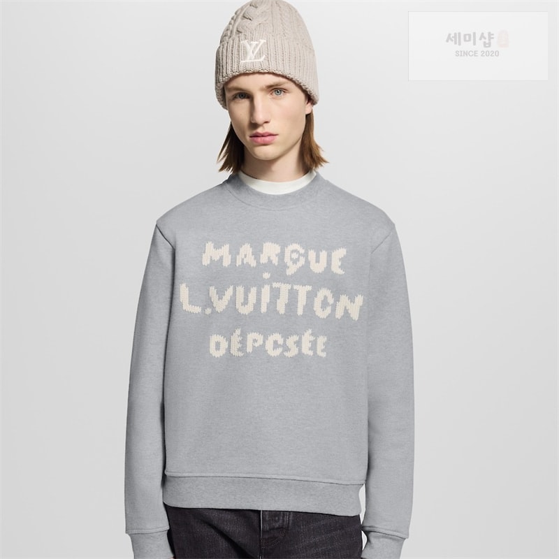 Louis Vuitton 루이비통 MLVD 엠브로이더드 시그니처 스웨트셔츠 맨투맨 의류 1번 이미지