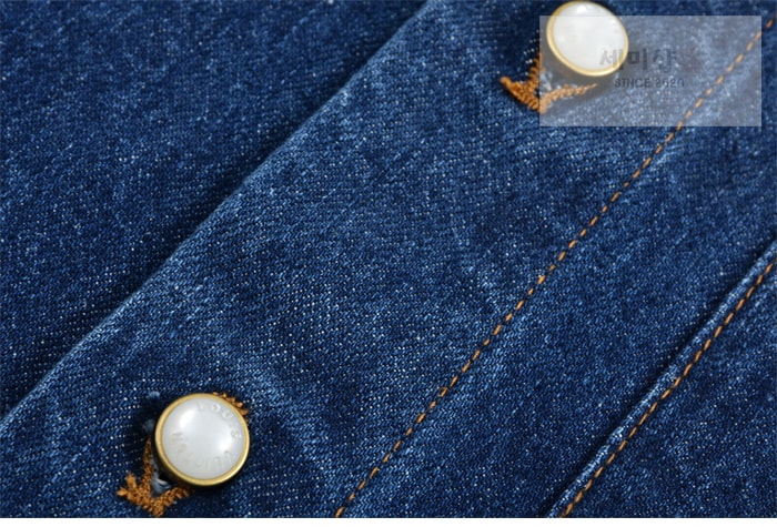 Louis Vuitton 루이비통 VVN 라벨 데님 블렌드 쇼트 슬리브드 셔츠 의류 6번 이미지