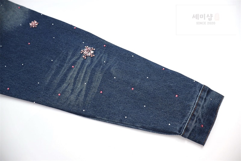 Louis Vuitton 루이비통 x 니고 라인스톤 플로럴 엠브로이더드 데님 기모노 자켓 의류 4번 이미지