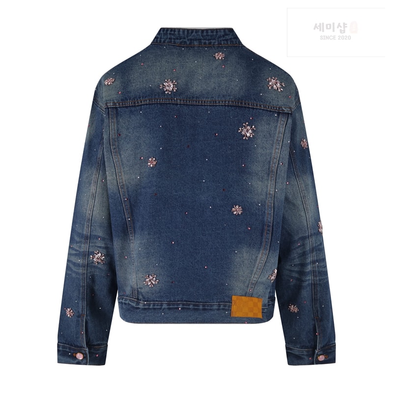 Louis Vuitton 루이비통 x 니고 라인스톤 플로럴 엠브로이더드 데님 기모노 자켓 의류 7번 이미지