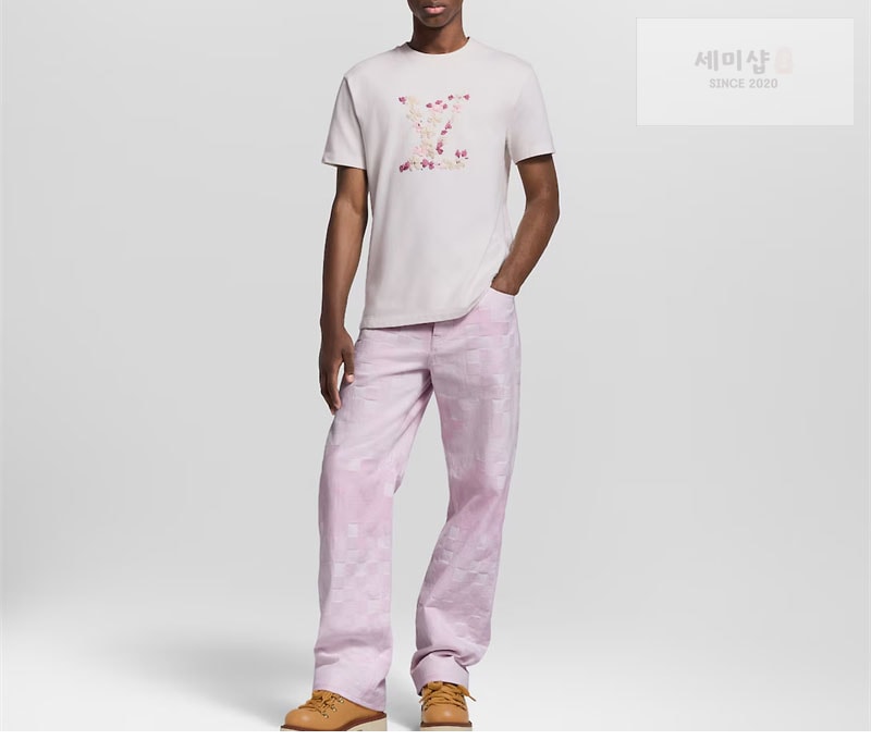 Louis Vuitton 루이비통 x 니고 벚나무 LV 블라썸 엠브로이더드 티셔츠 의류 2번 이미지
