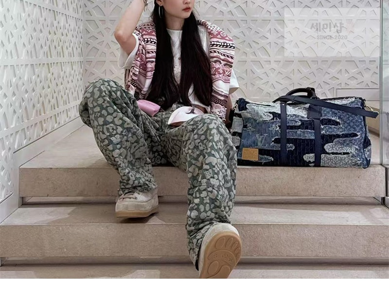 Louis Vuitton 루이비통 x 니고 자카드 데님 팬츠 의류 2번 이미지