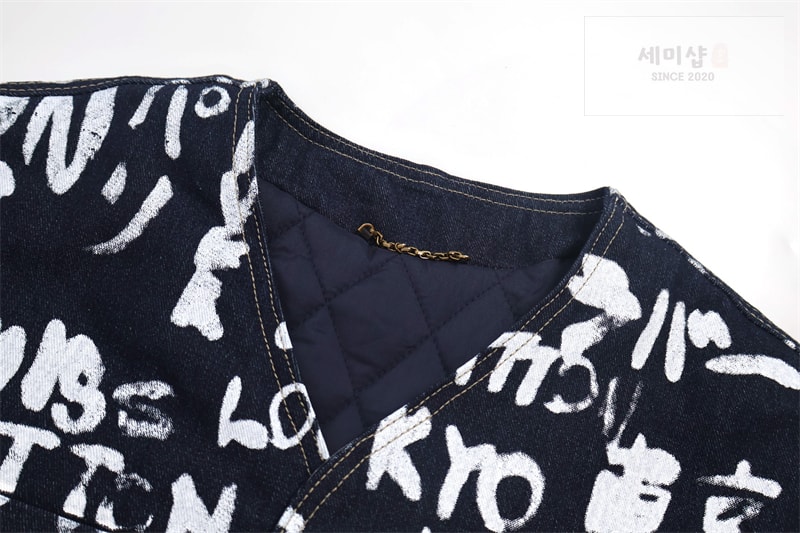 Louis Vuitton 루이비통 x 니고 LV 스크리블 데님 카라리스 자켓 의류 2번 이미지