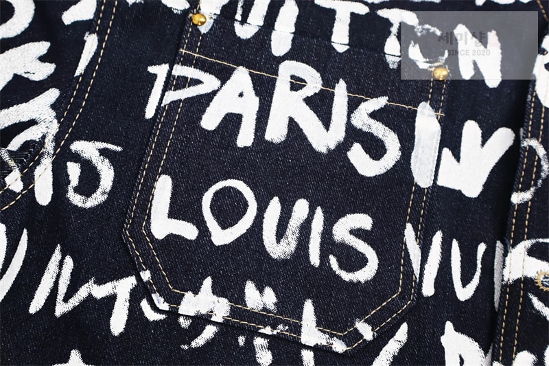Louis Vuitton 루이비통 x 니고 LV 스크리블 데님 카라리스 자켓 의류 5번 이미지