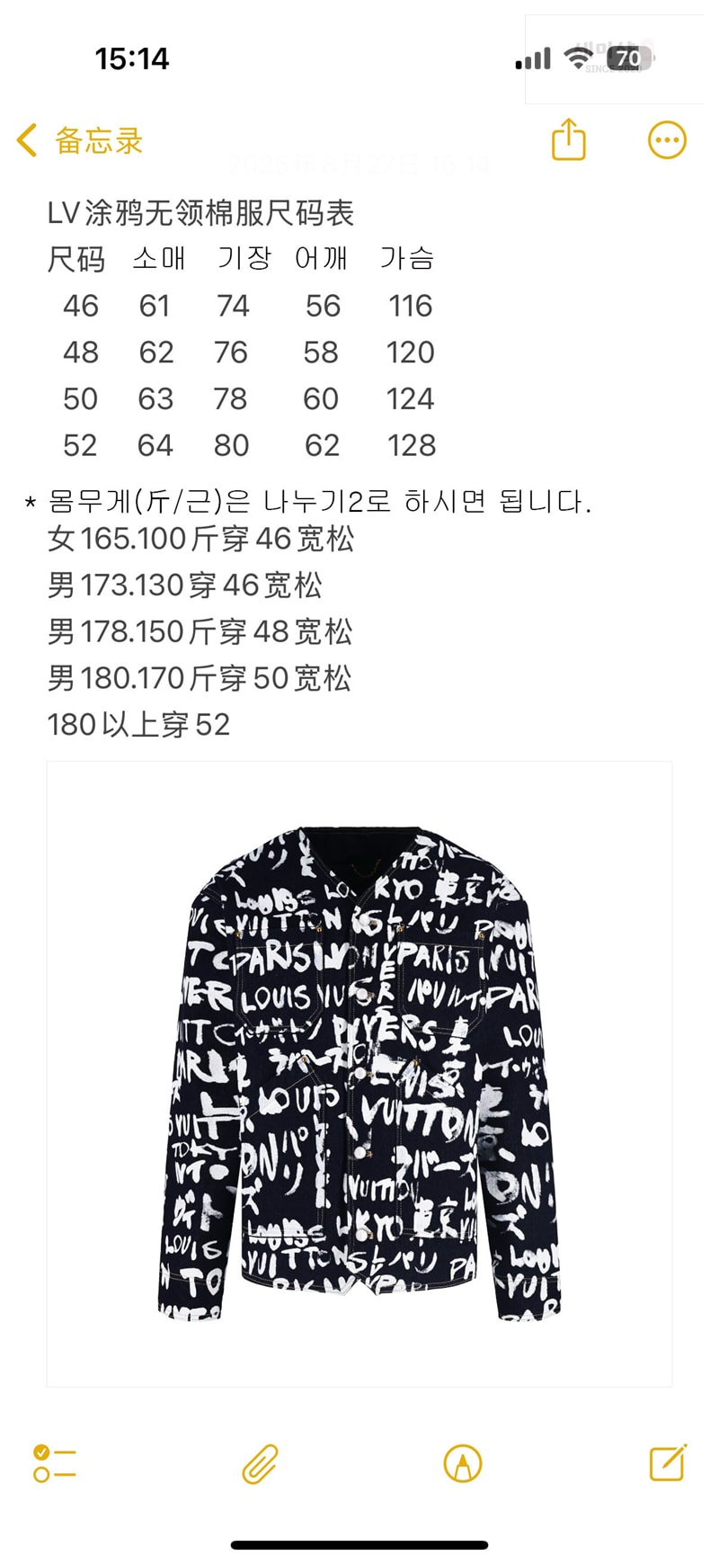 Louis Vuitton 루이비통 x 니고 LV 스크리블 데님 카라리스 자켓 의류 7번 이미지