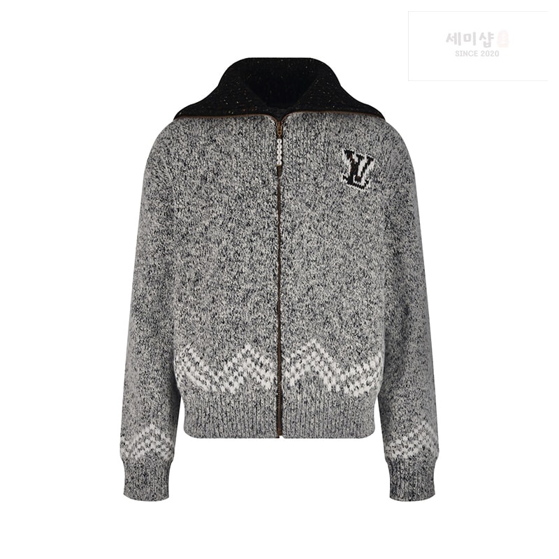 Louis Vuitton 루이비통 x 니고 LV 자수 지퍼 니티드 블루종 자켓 의류 12번 이미지