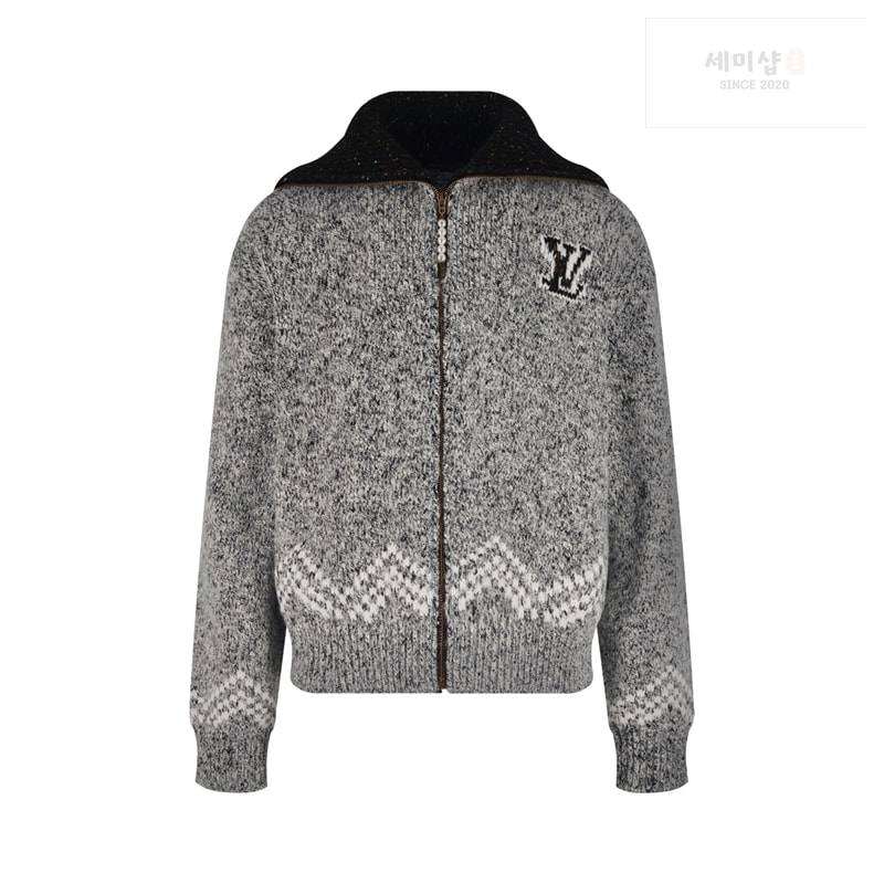 Louis Vuitton 루이비통 x 니고 LV 자수 지퍼 니티드 블루종 자켓 의류 3번 이미지