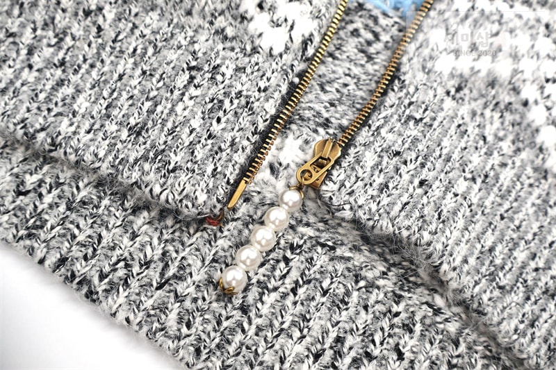 Louis Vuitton 루이비통 x 니고 LV 자수 지퍼 니티드 블루종 자켓 의류 5번 이미지
