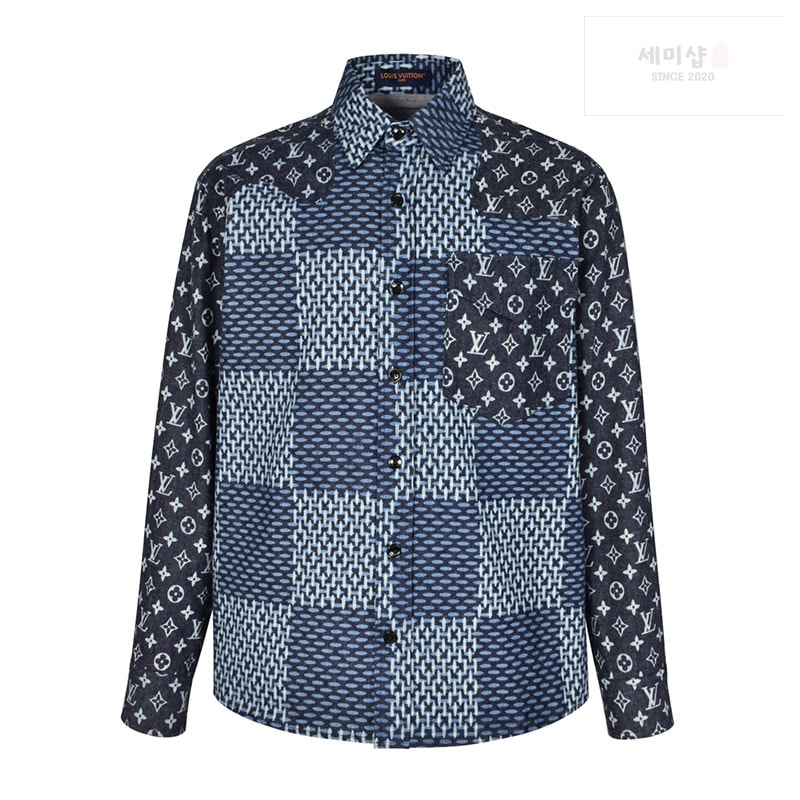 Louis Vuitton 루이비통 x 니고 MNGM 자이언트 모노그램 셔츠 의류 1번 이미지
