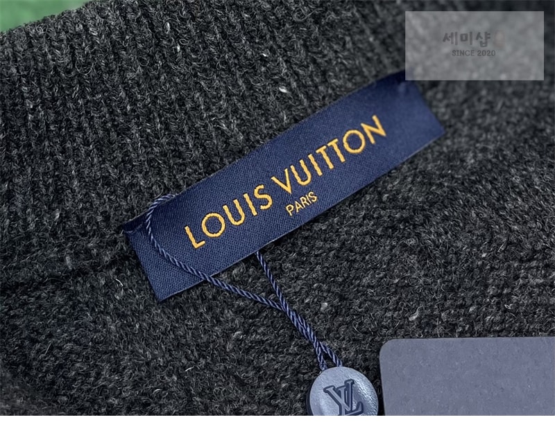 Louis Vuitton 루이비통 x 박서보 모노그램 자카드 울 하프집업 풀오버 니트 의류 3번 이미지