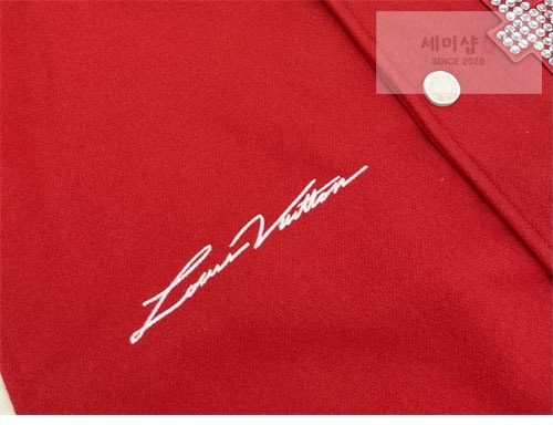 Louis Vuitton 루이비통 x 퍼렐 믹스 레더 바시티 블루종 자켓 의류 7번 이미지