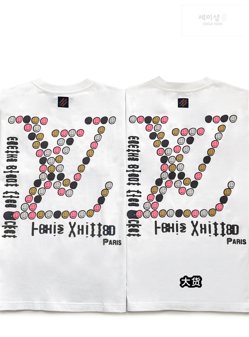 Louis Vuitton 루이비통 x CPFM 모노그램 스마일 반팔 티셔츠 의류 12번 이미지