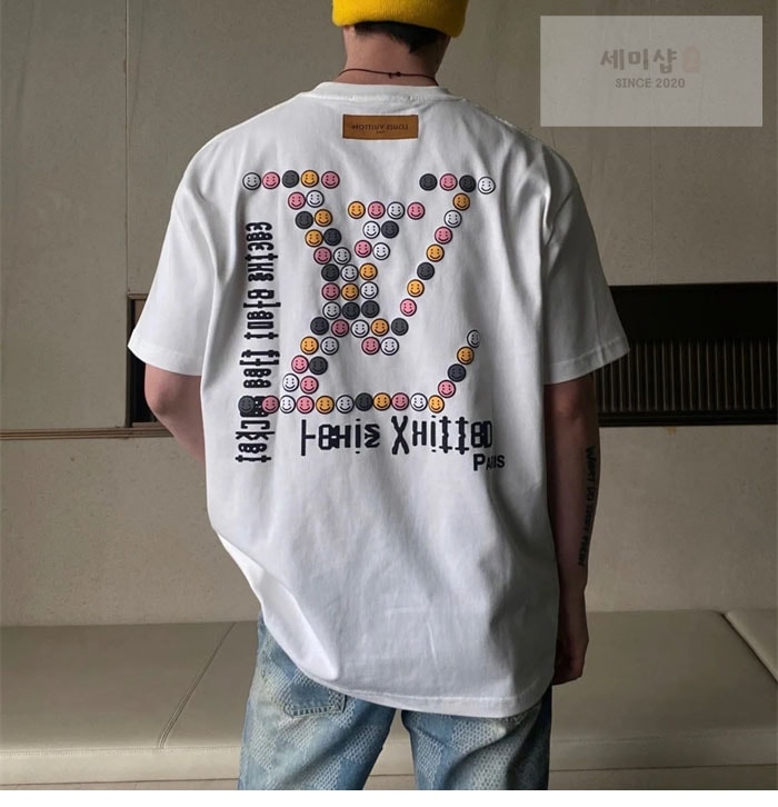 Louis Vuitton 루이비통 x CPFM 스마일리 페이스 반팔 티셔츠 의류 13번 이미지