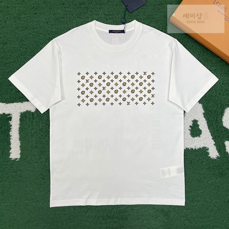 Louis Vuitton 루이비통 x CPFM 스마일 LV 반팔 티셔츠 의류 1번 이미지