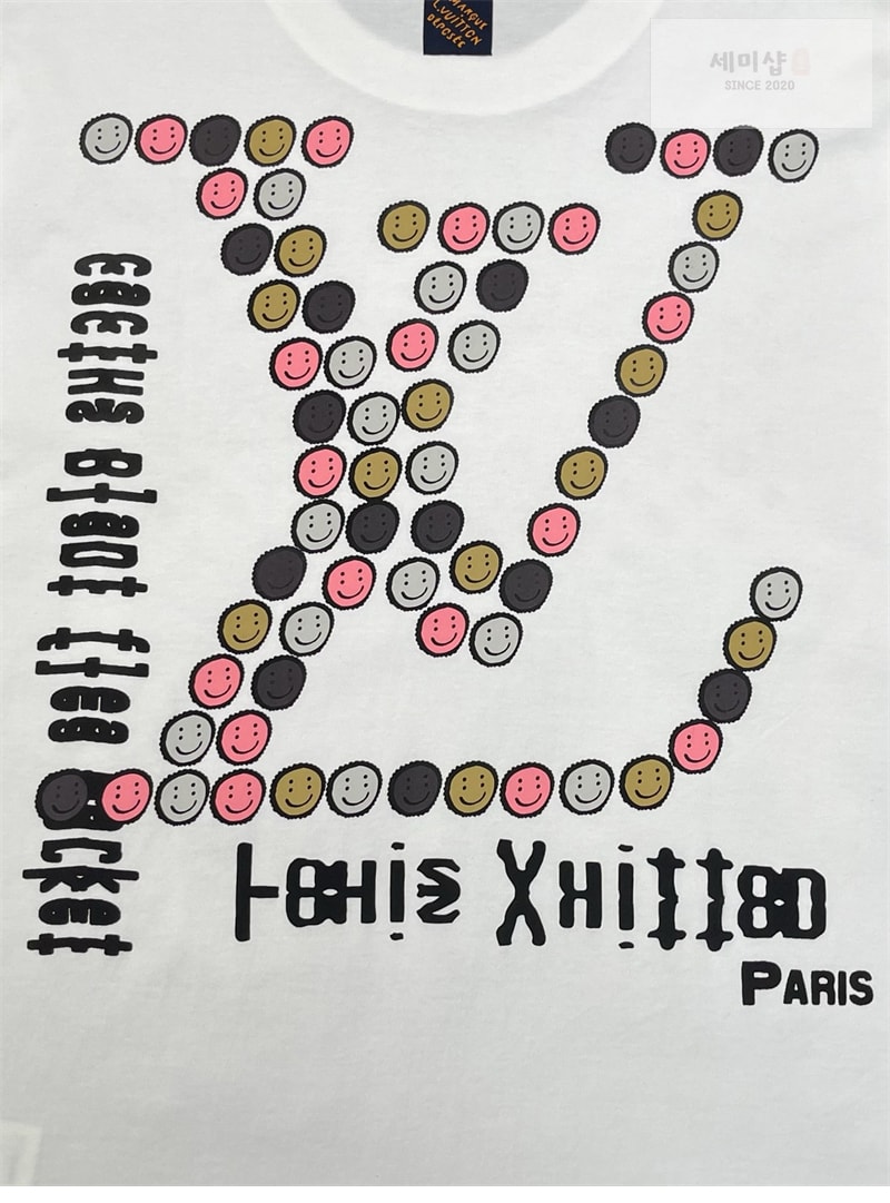 Louis Vuitton 루이비통 x CPFM 스마일 LV 반팔 티셔츠 의류 9번 이미지