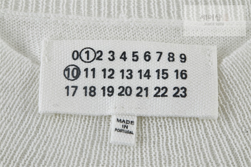Maison Margiela 메종마르지엘라 누메릭 울 스웨터 그레이 의류 17번 이미지