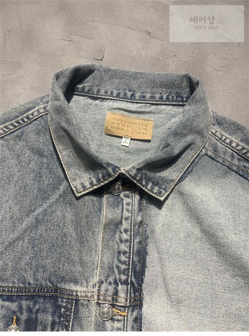 Maison Margiela 메종마르지엘라 MM6 백 스티치 빈티지 워싱 데님 자켓 레플리카 11번 이미지 - 의류 | 세미샵 레플리카 사이트