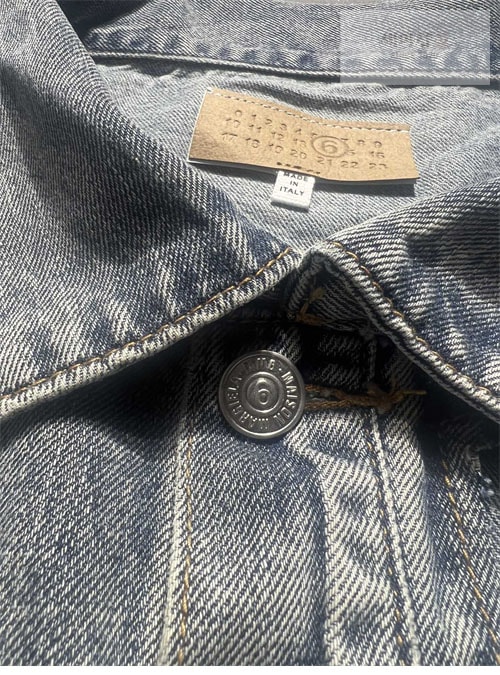 Maison Margiela 메종마르지엘라 MM6 백 스티치 빈티지 워싱 데님 자켓 레플리카 5번 이미지 - 의류 | 세미샵 레플리카 사이트
