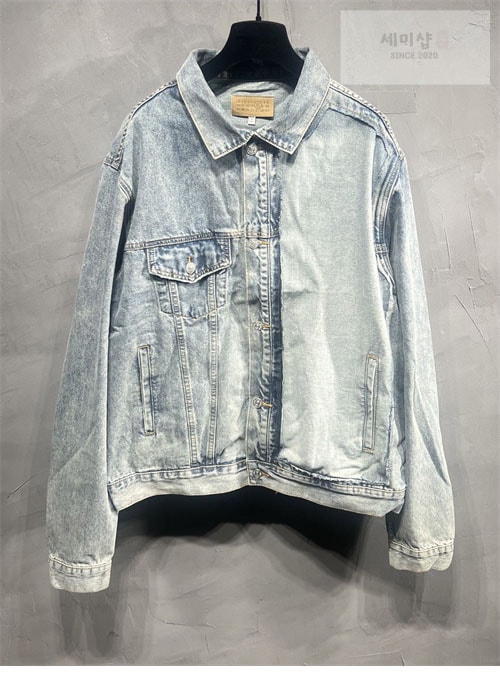 Maison Margiela 메종마르지엘라 MM6 백 스티치 빈티지 워싱 데님 자켓 레플리카 7번 이미지 - 의류 | 세미샵 레플리카 사이트