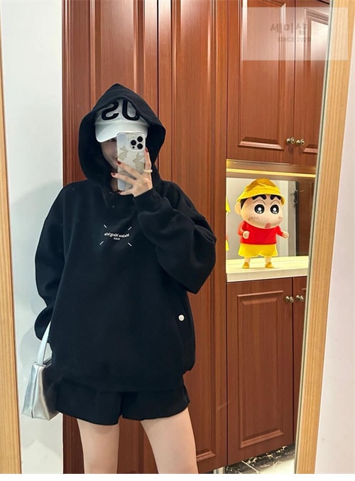 Maison Margiela 메종마르지엘라 MM6 스티치 로고 후디 레플리카 1번 이미지 - 의류 | 세미샵 레플리카 사이트