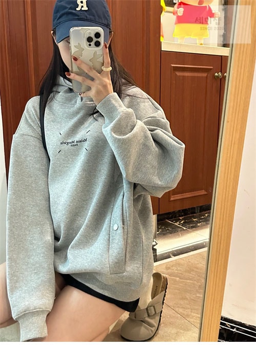 Maison Margiela 메종마르지엘라 MM6 스티치 로고 후디 레플리카 15번 이미지 - 의류 | 세미샵 레플리카 사이트