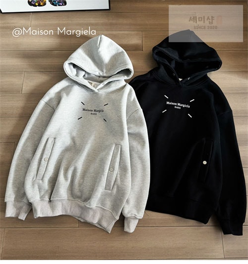 Maison Margiela 메종마르지엘라 MM6 스티치 로고 후디 레플리카 3번 이미지 - 의류 | 세미샵 레플리카 사이트